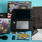 Nintendo 3DS XL Monster Hunter 4 Limited Edition W/ 32GB, Box, Charger & Games!