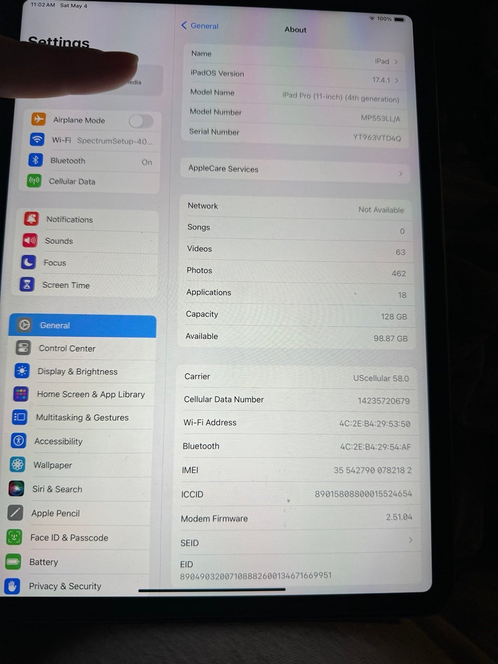 Apple iPad Pro 4th Generation 8O16