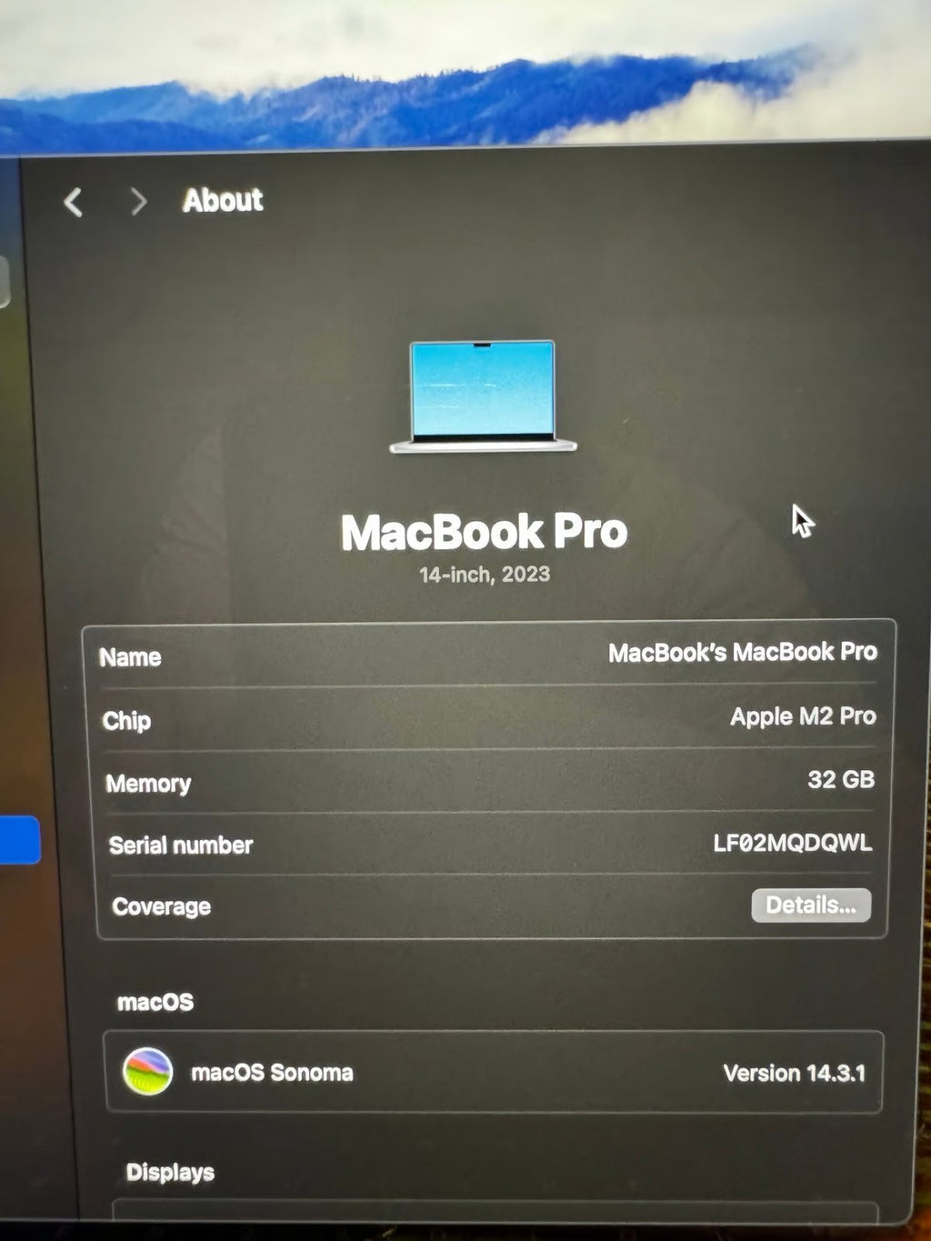 2023 14鈥?MacBook Pro 6D29
