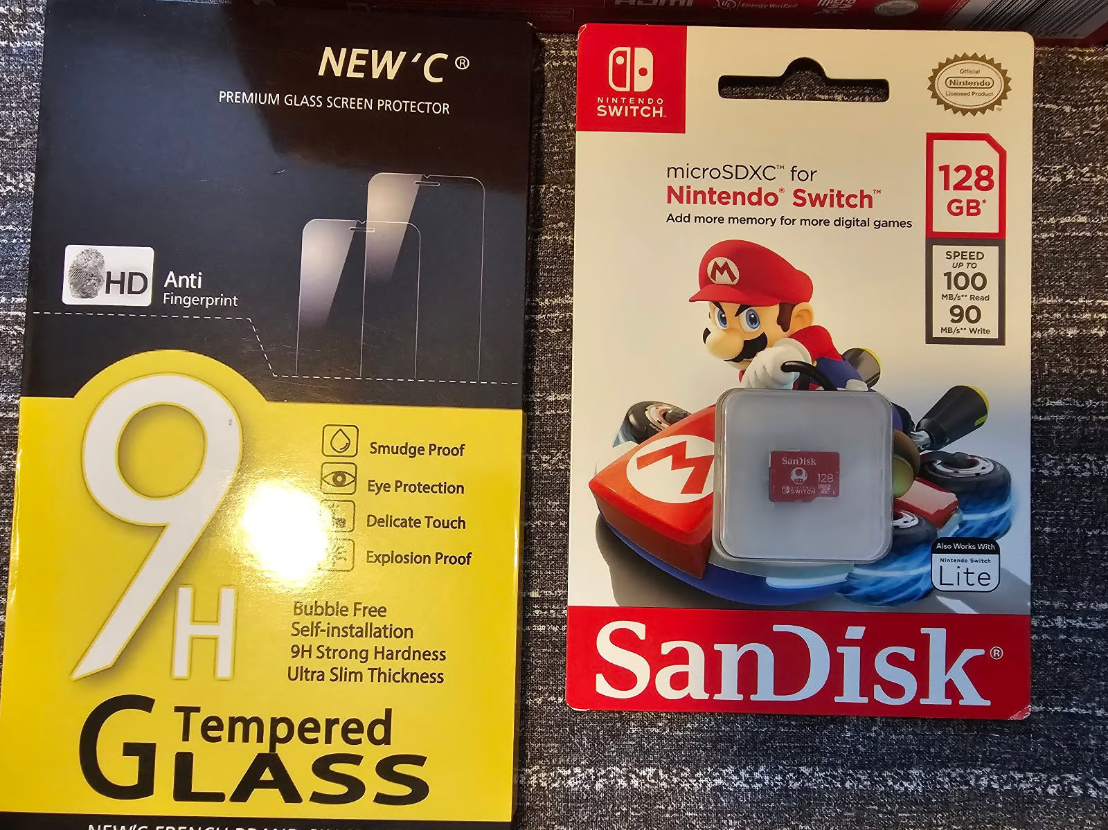 BRAND NEW OLED SWITCH MARIO RPG/9 MORE UNOPENED NEW GAMES/NEW 128GB SD 9K28