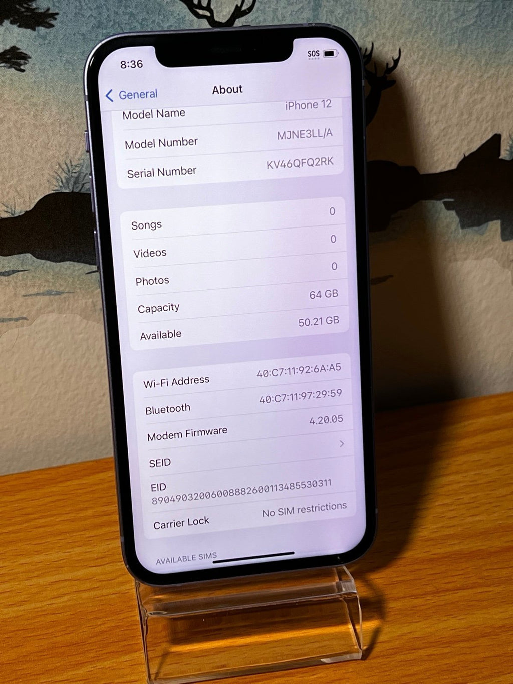 Apple iPhone 12 64GB in Purple Unlocked 6V89
