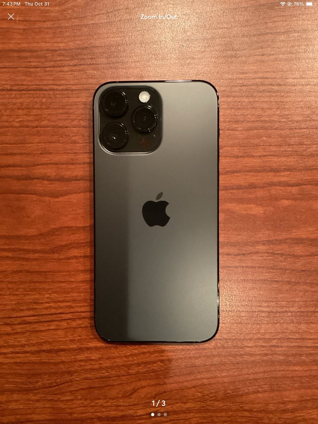 Apple iPhone 14 Pro Max 128 GB in Space Black Unlocked 3E29