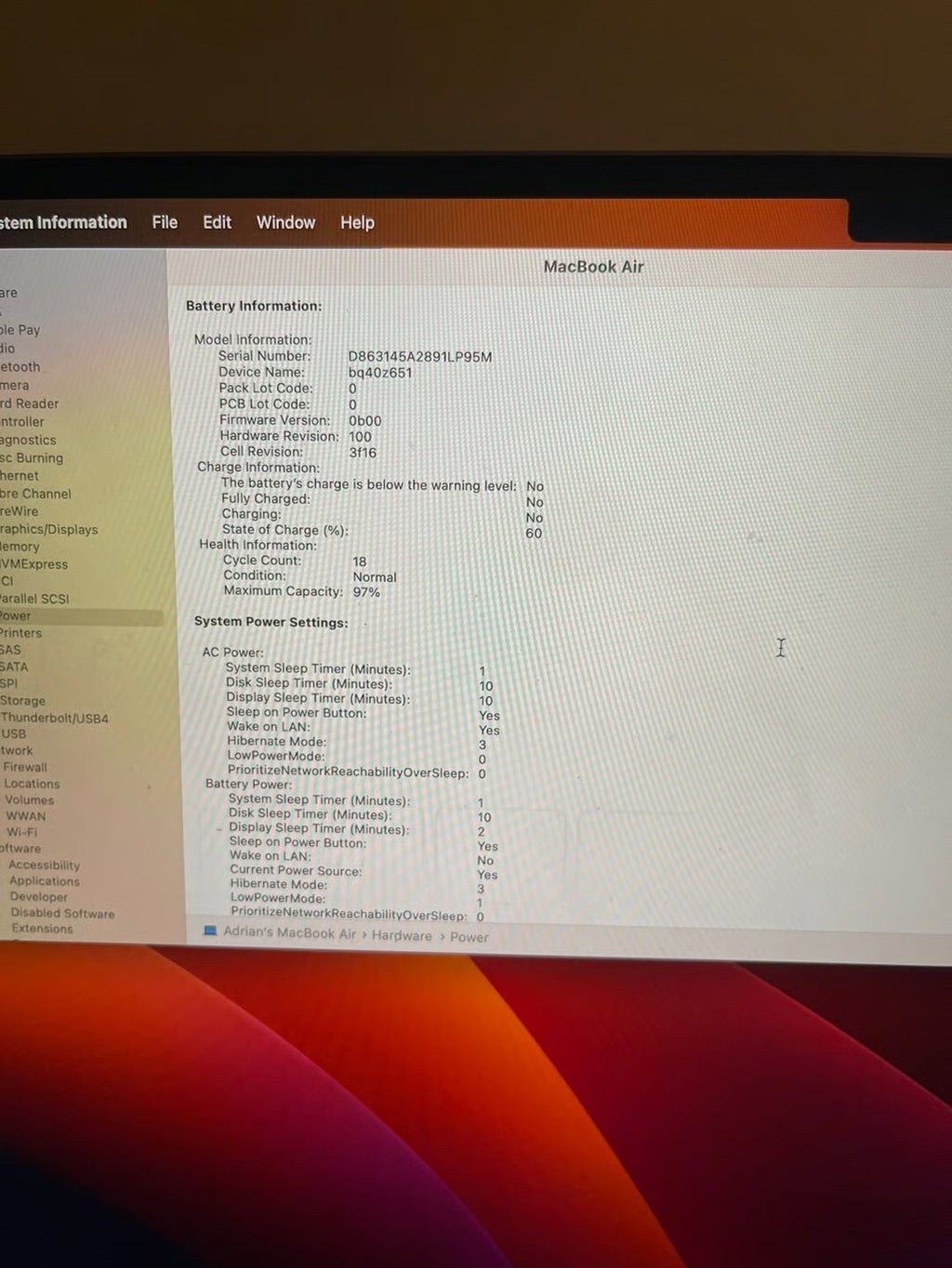 MacBook Air 2023 m2 15 inch 1Y35