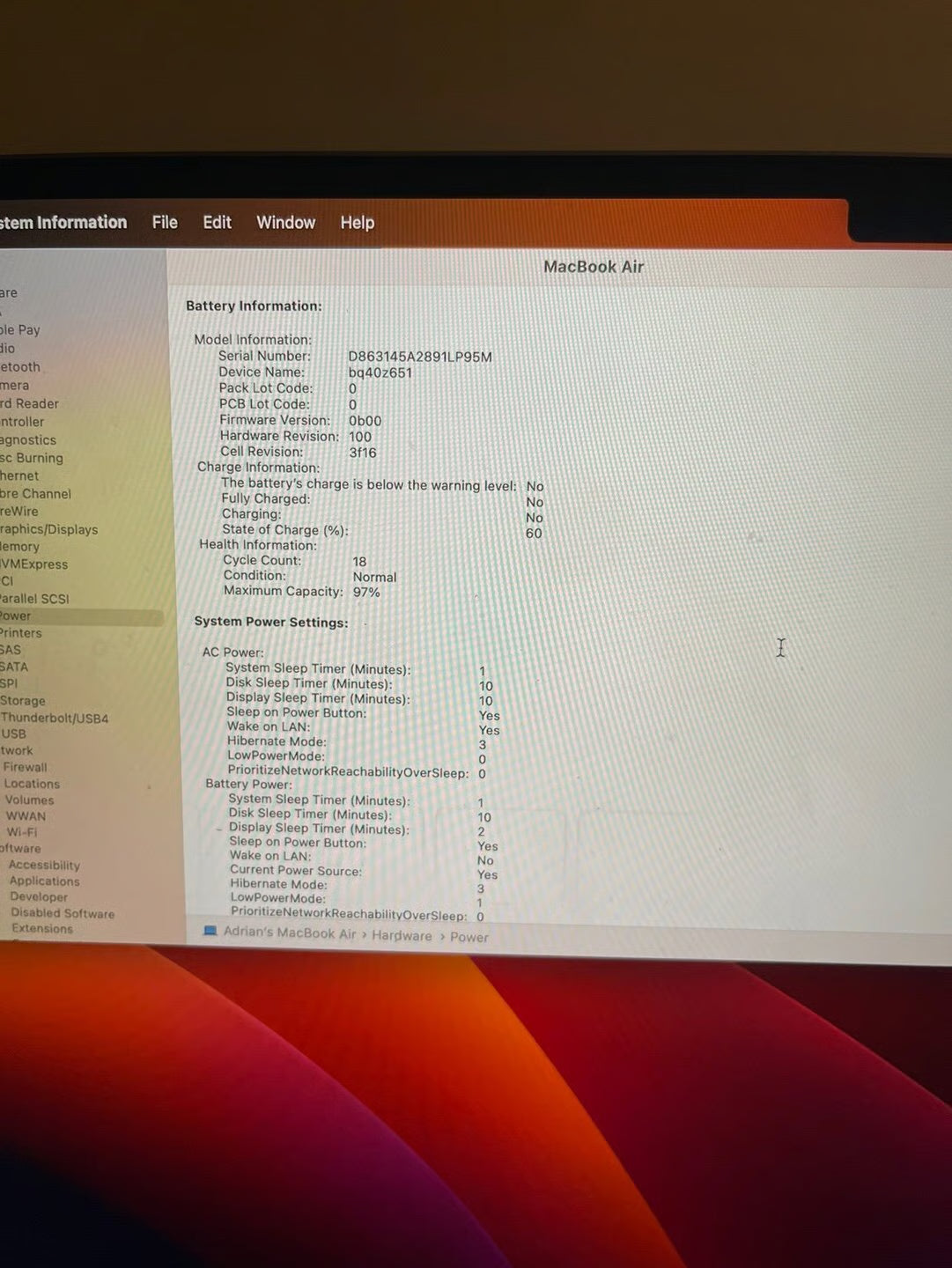 MacBook Air 2023 m2 15 inch 1Y35