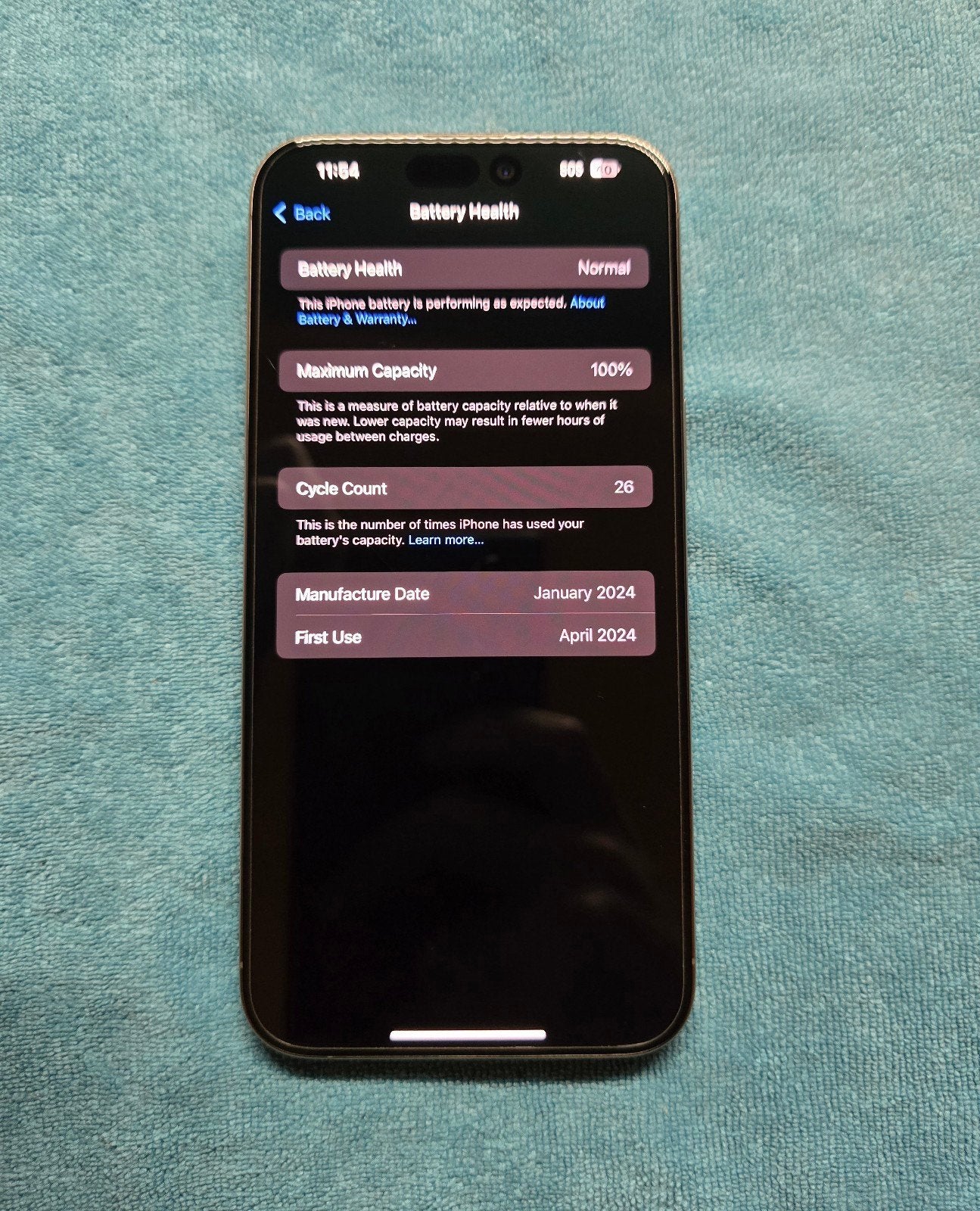 Apple iPhone 15 Pro Max Natural Titanium 256gb Unlocked MINT CONDITION 5O87