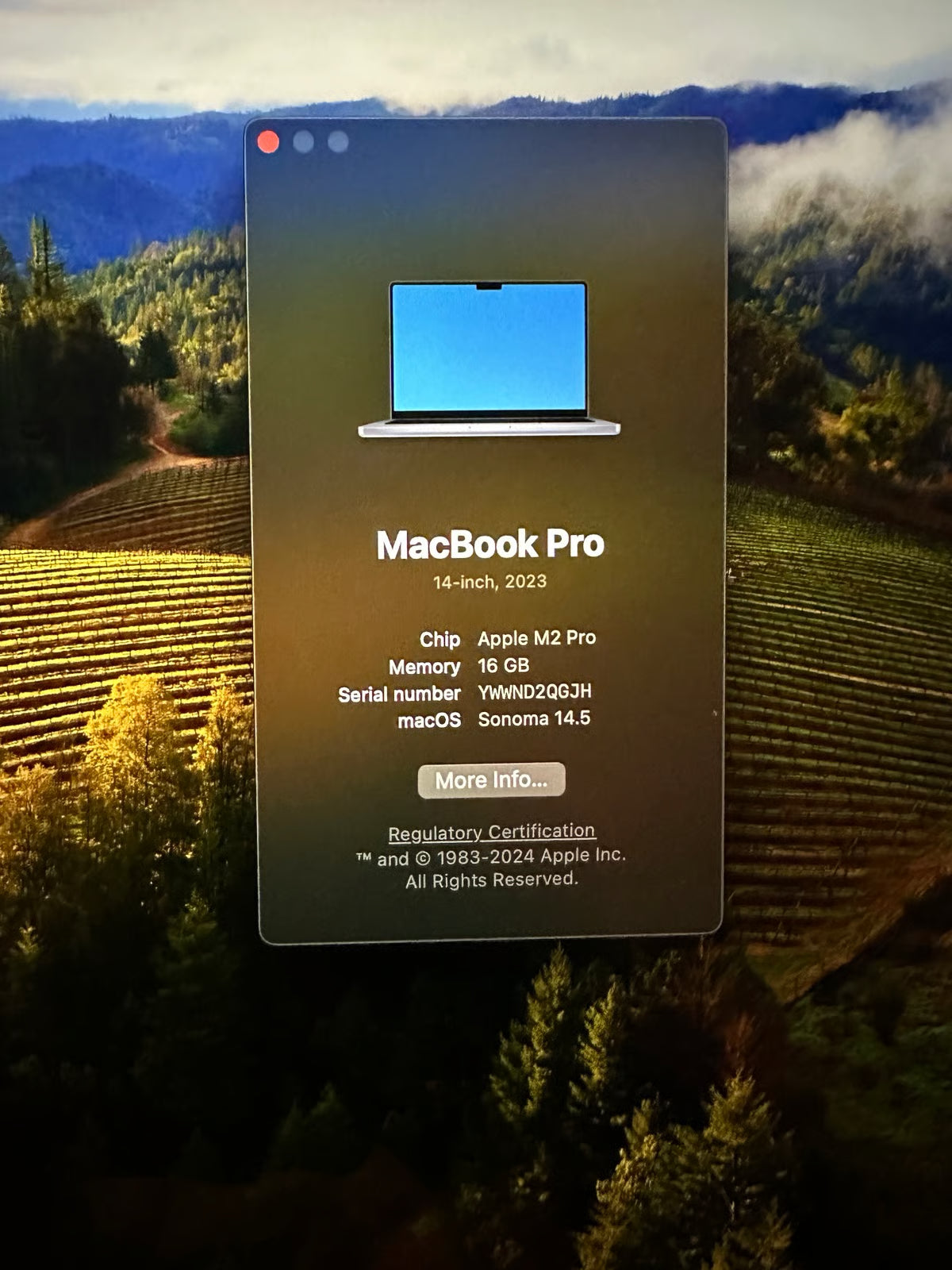 14鈥?MacBook Pro 16GB Ram - 512GB SSD w/ Apple M2 Pro Chip 1S52