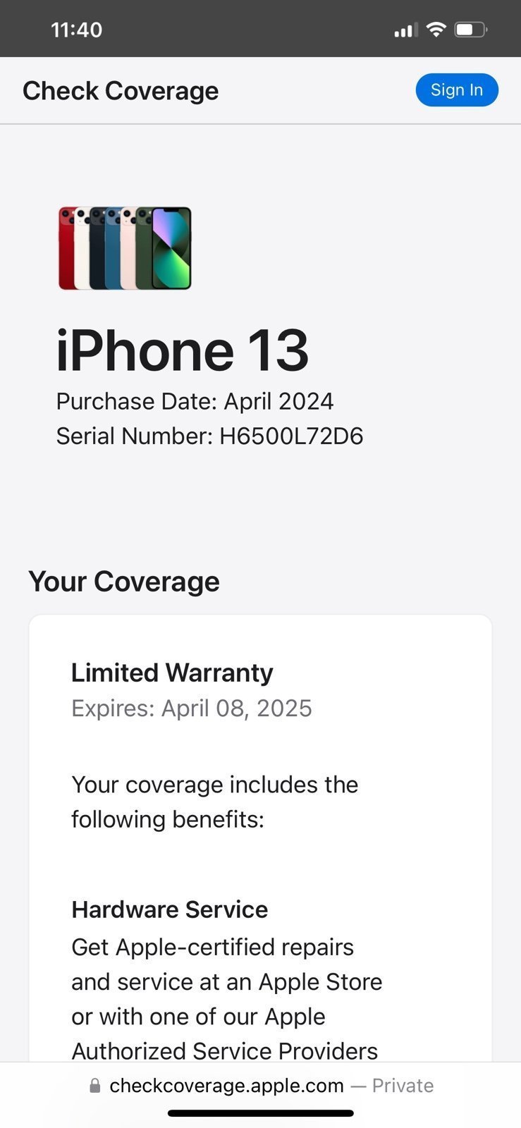 Like new T-Mobile iphone 13 128gb 9H31