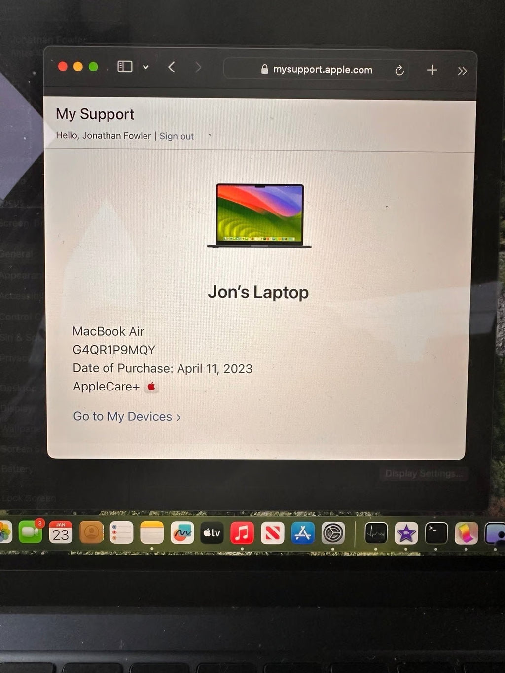 MacBook Air M2 2022 13.6 512gb 8J11