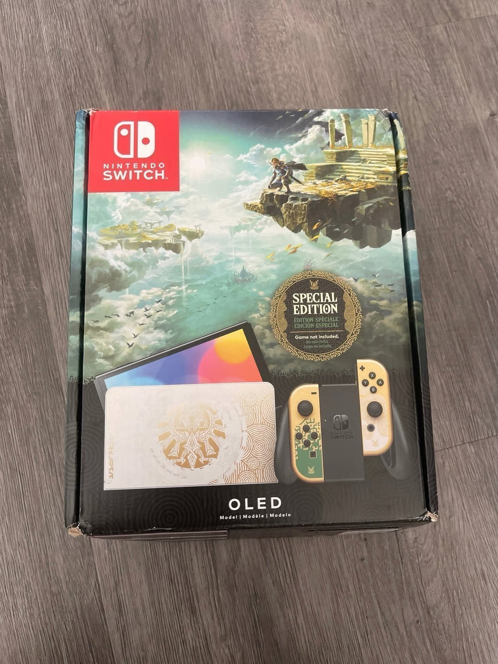BUNDLE OLED Nintendo Switch: Zelda SE + memory card + screen protector + case 1A55