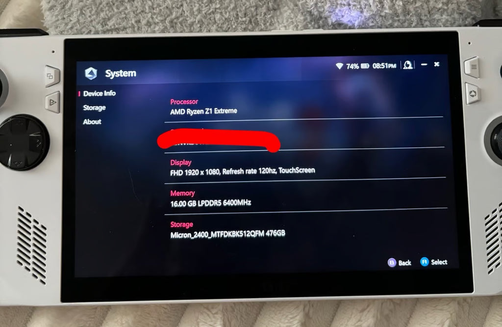 ASUS rog ally z1 extreme 2A33