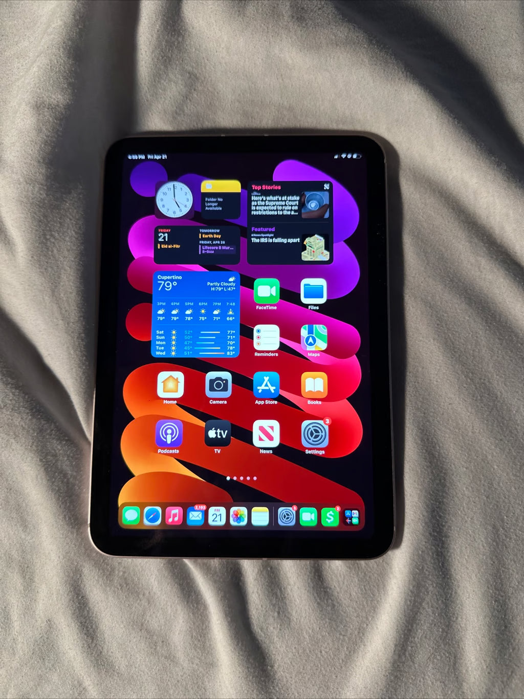 Apple iPad Mini 6th Generation 256 GB in Rose Gold cellular 6V88