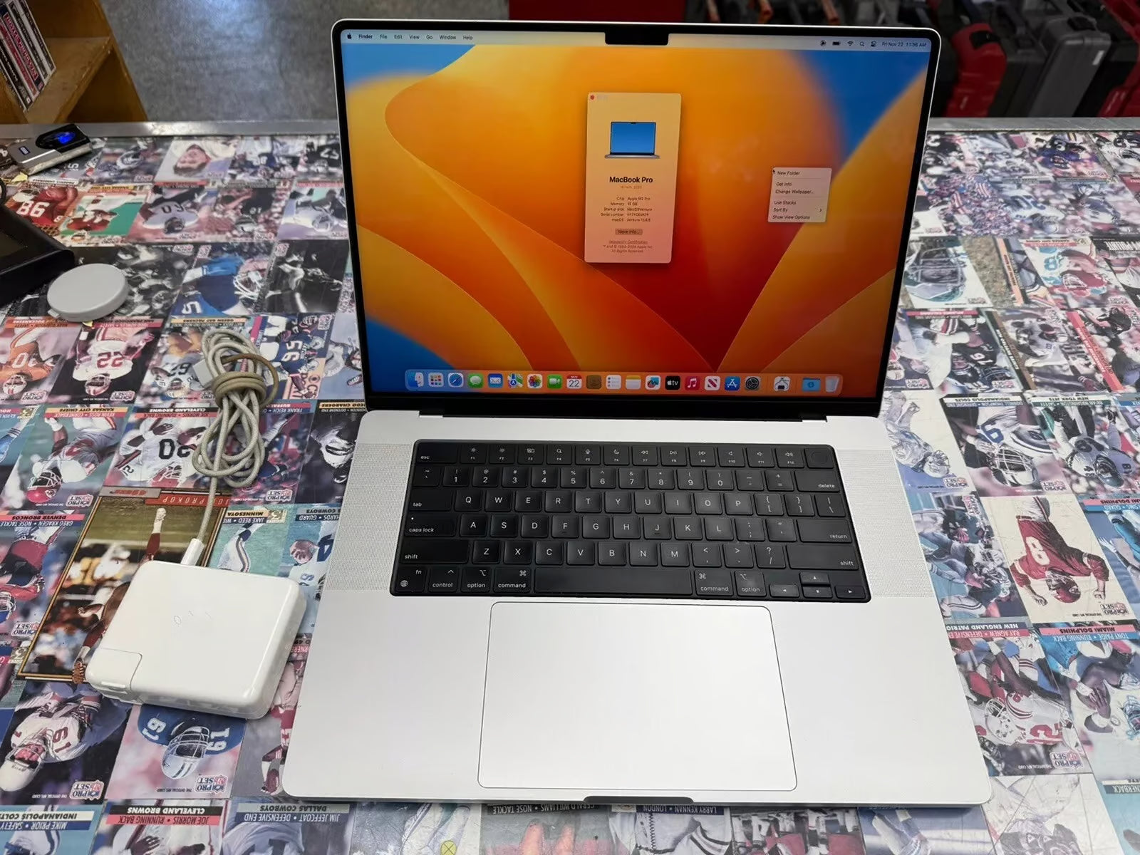 MacBook Pro 16鈥?2023 A278p 16GB 512GB M2 Pro Laptop Cycle Count 129 7P23