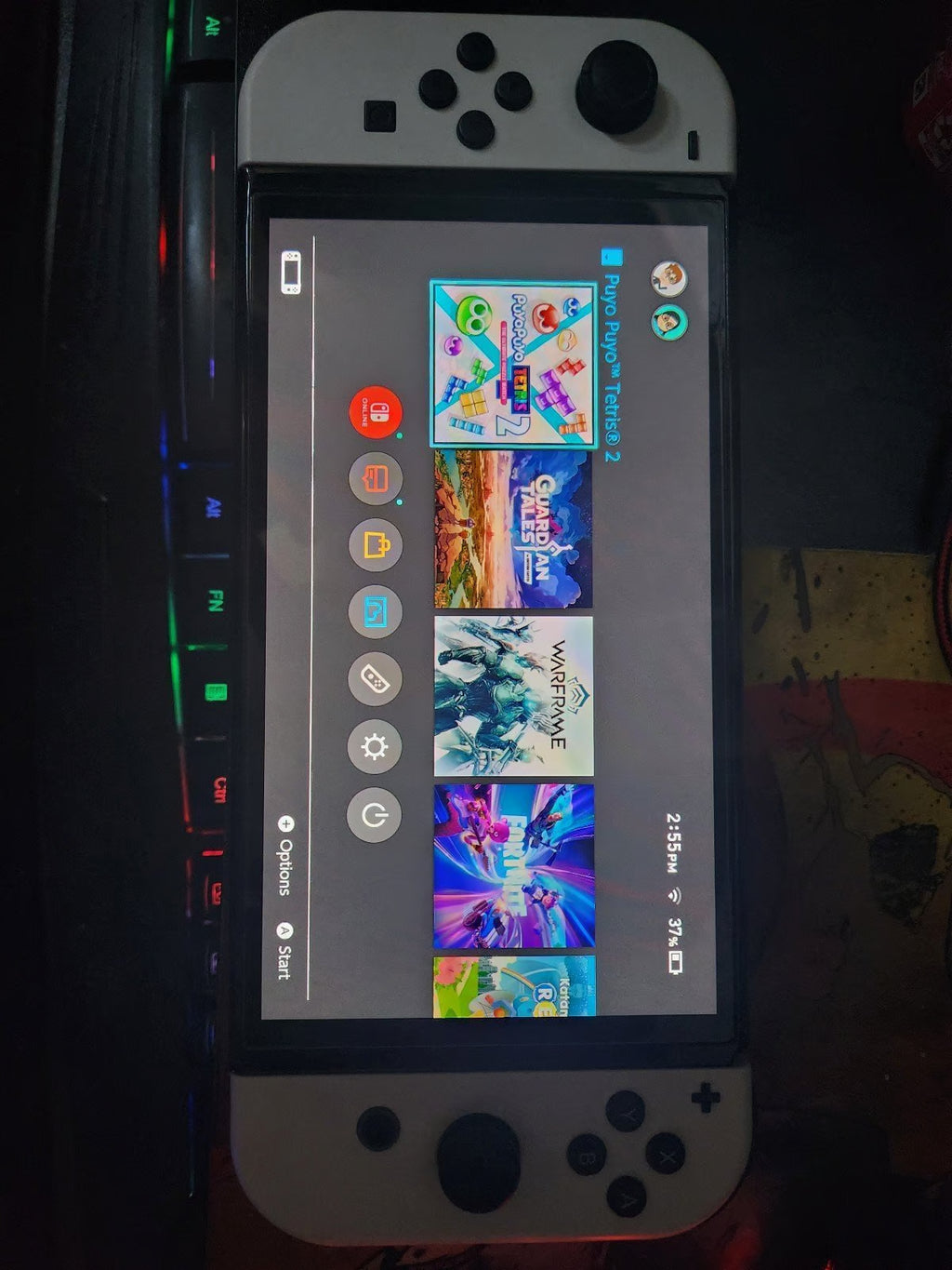 Nintendo switch oled console with 256 gb micro SD card 7K73