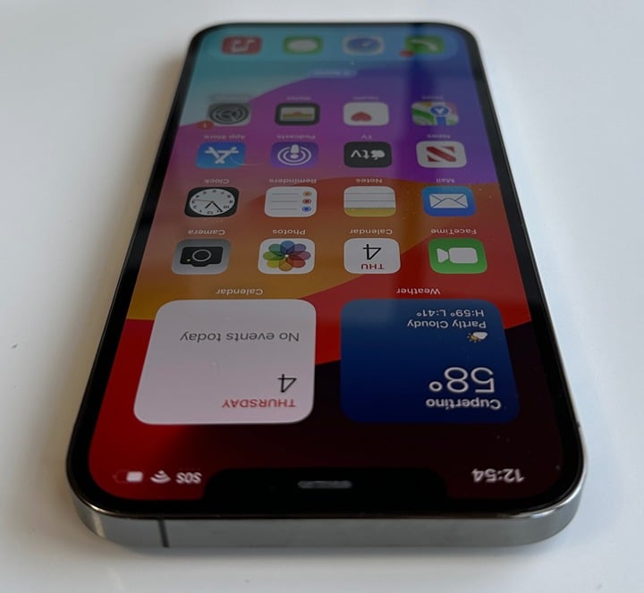 Apple iPhone 12 Pro Max 256GB Graphite (AT&T Cricket H20) A2342 6J25