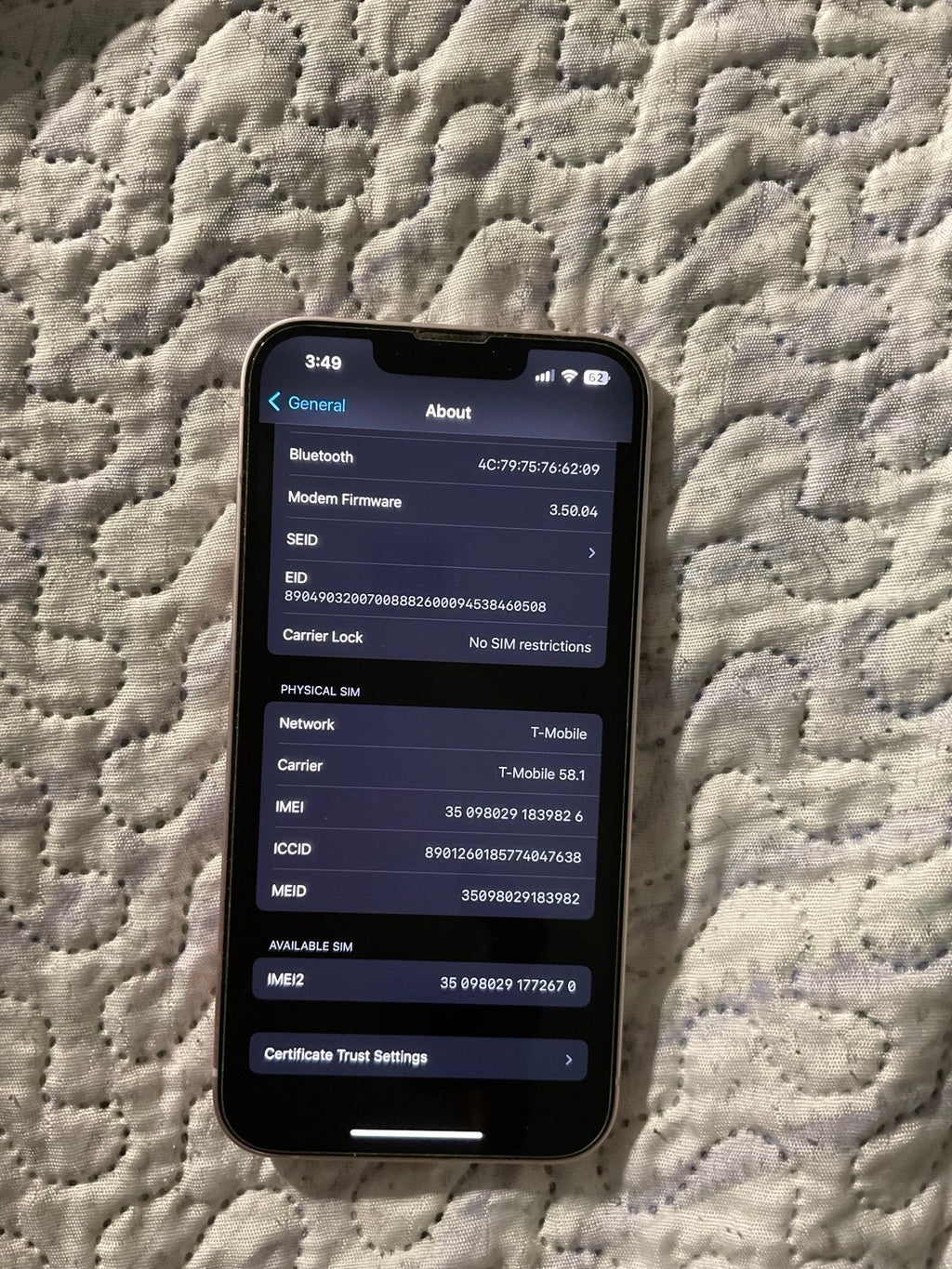 iPhone 13 128gb Unlocked 3K16