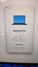 MacBook Pro 14 M3 18GB Ram 14 Core CPU 512GB Space Gray 9Q72
