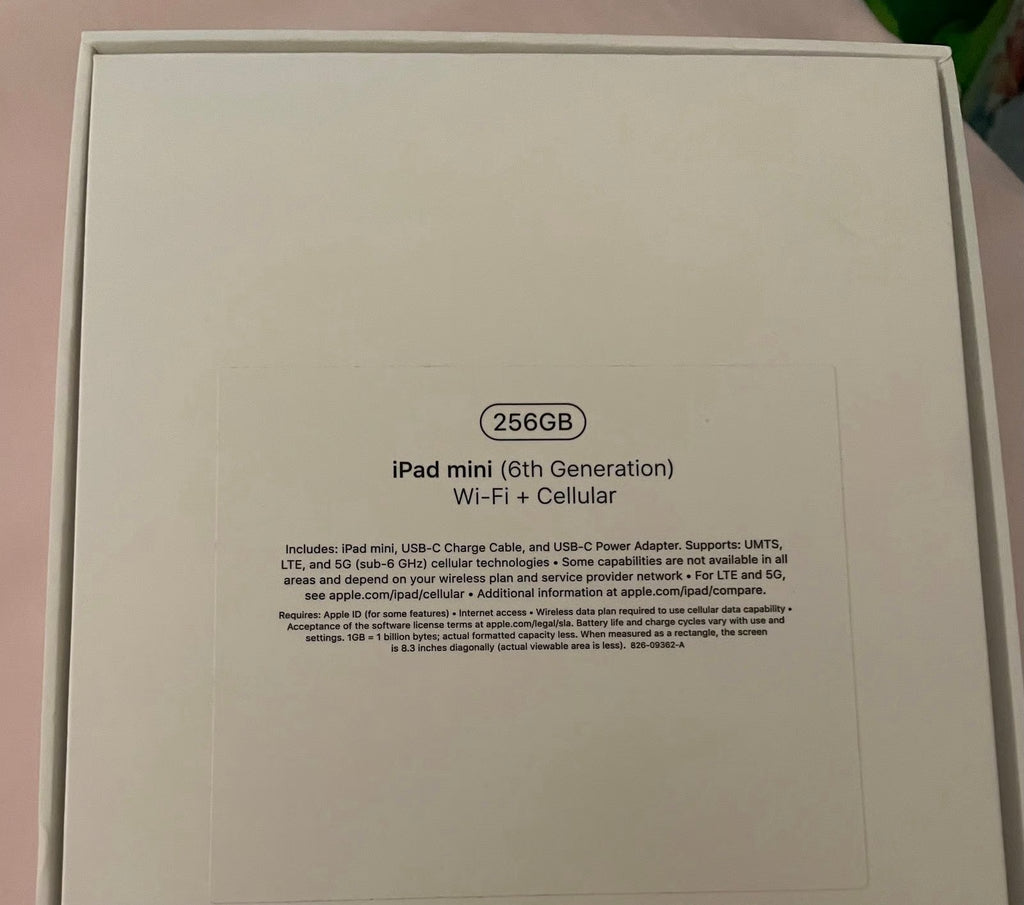 Apple iPad Mini 6th Generation 256 GB in Purple 5Q89