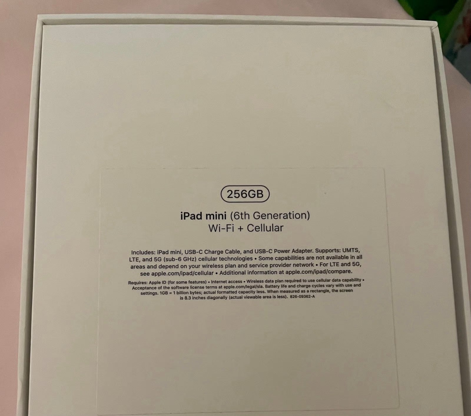 Apple iPad Mini 6th Generation 256 GB in Purple 5Q89