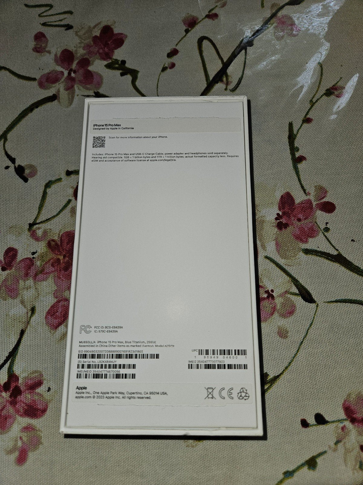 Iphone 15 pro max phone unlocked 3R31