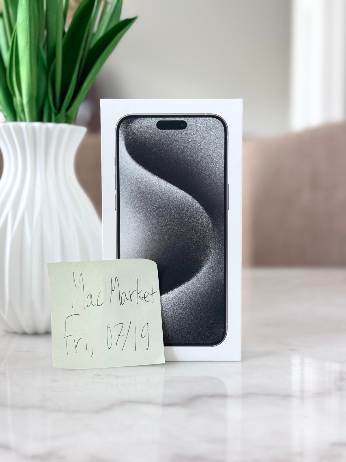 1TB iPhone 15 Pro Max 5G Cellular Verizon White Titanium *Brand New* 6S75