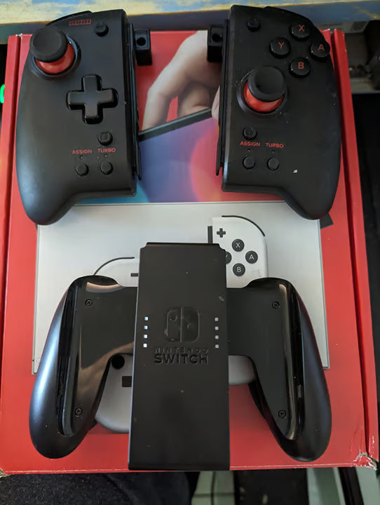 Nintendo Switch OLED White with Pokemon Scarlet 3J89