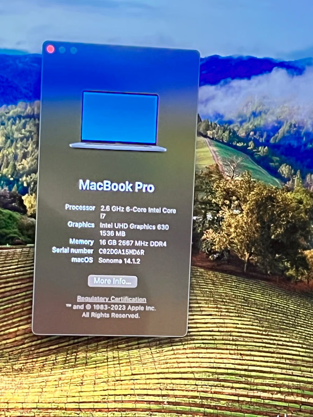 Apple Macbook Pro A2141 16in. 8R32