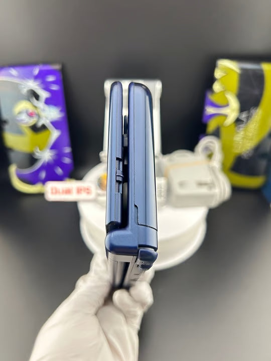 Dual IPS/ New 3DS XL Blue w 128GB SD Card/Near Mint/ 7563/ US Seller