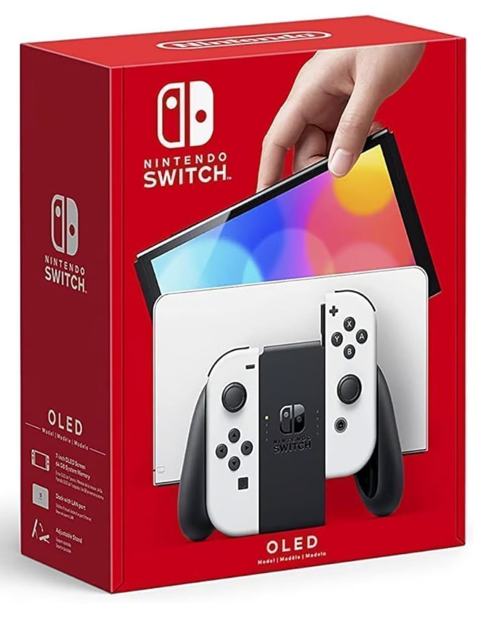 NEW Nintendo Switch OLED 64GB White Console 6X81
