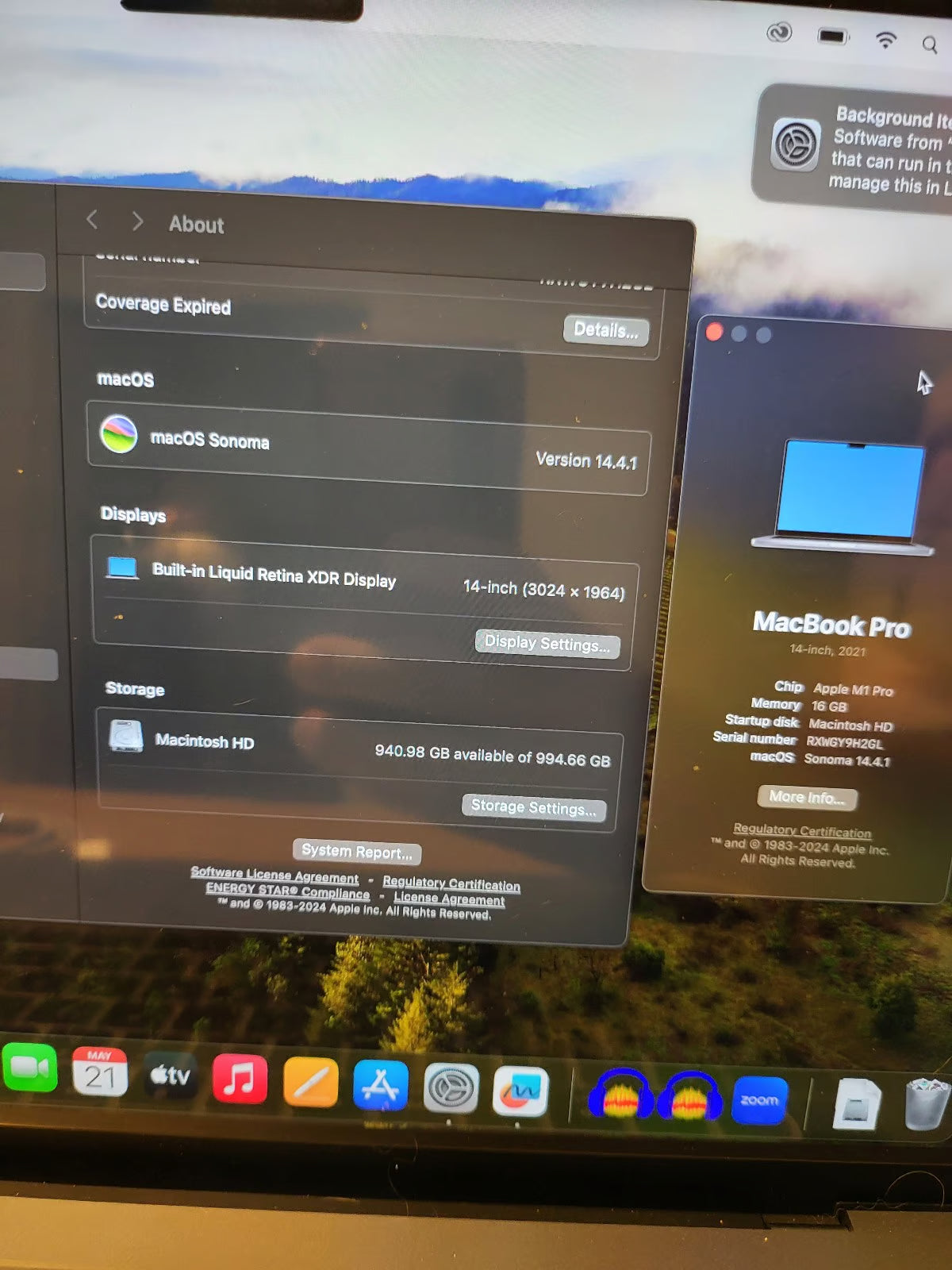 2022 MacBook Pro 14 inch 5S78