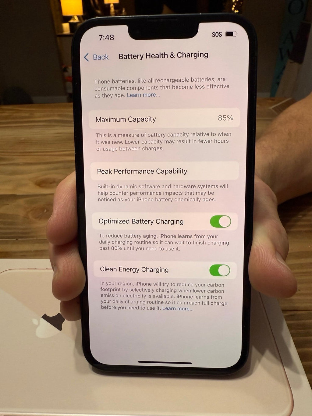 iPhone 14  midnight (edited color) with Otterbox case and charger UNLOCKED 9K71