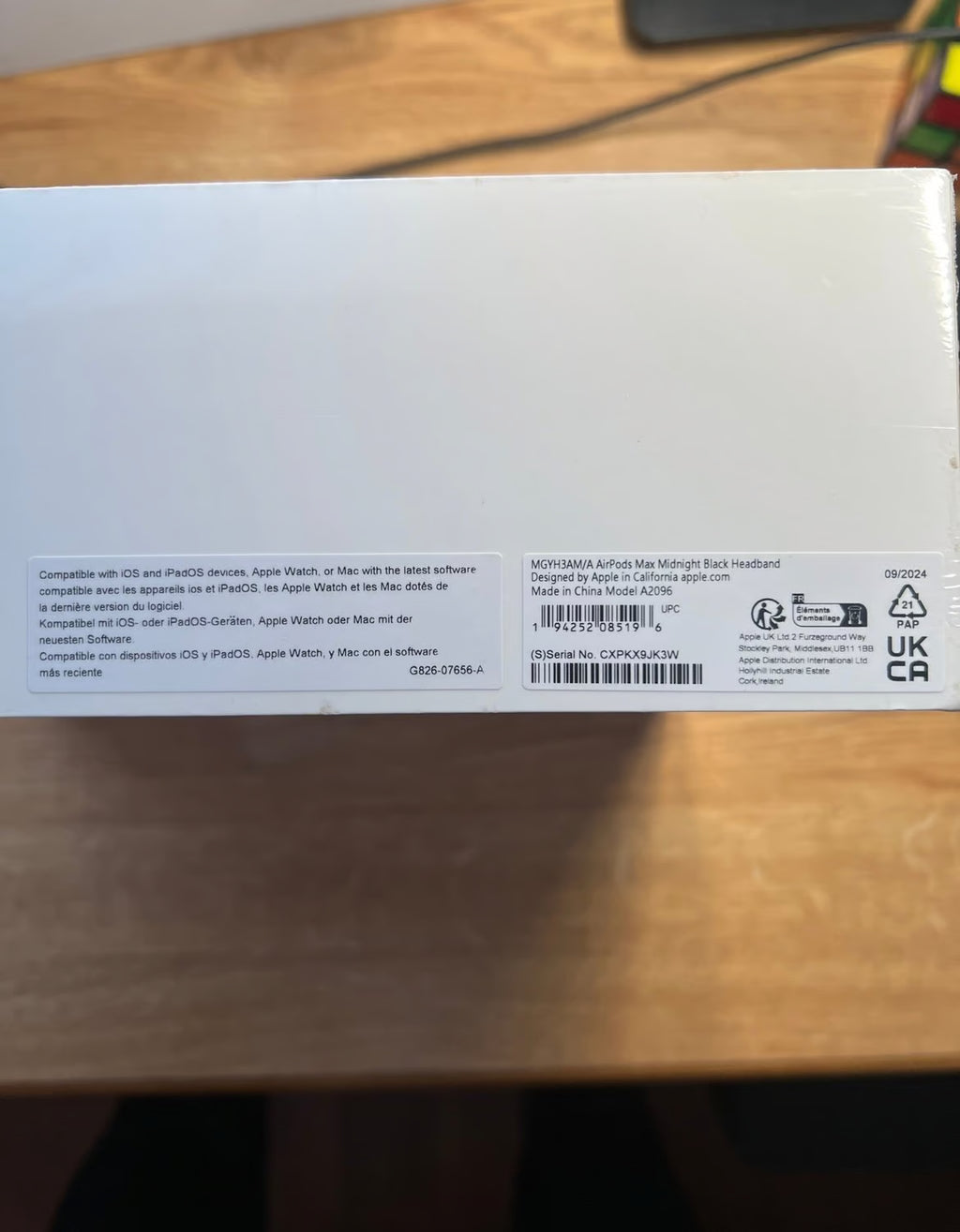 Apple Airpods Max with Smart Case in Midnight Black 9R59