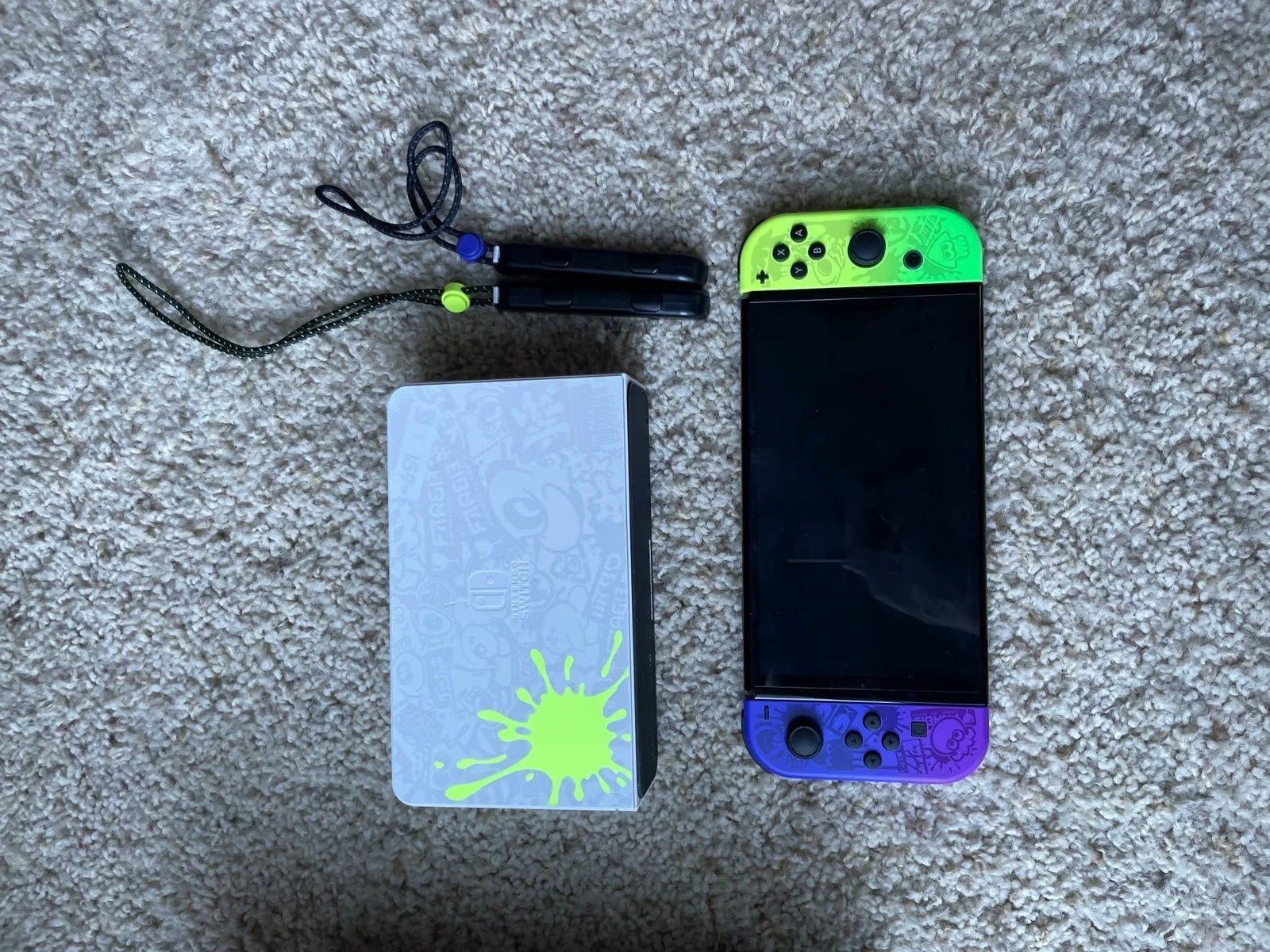 Nintendo Switch OLED Splatoon Limited Edition with Pokemon Violet Game 9O39