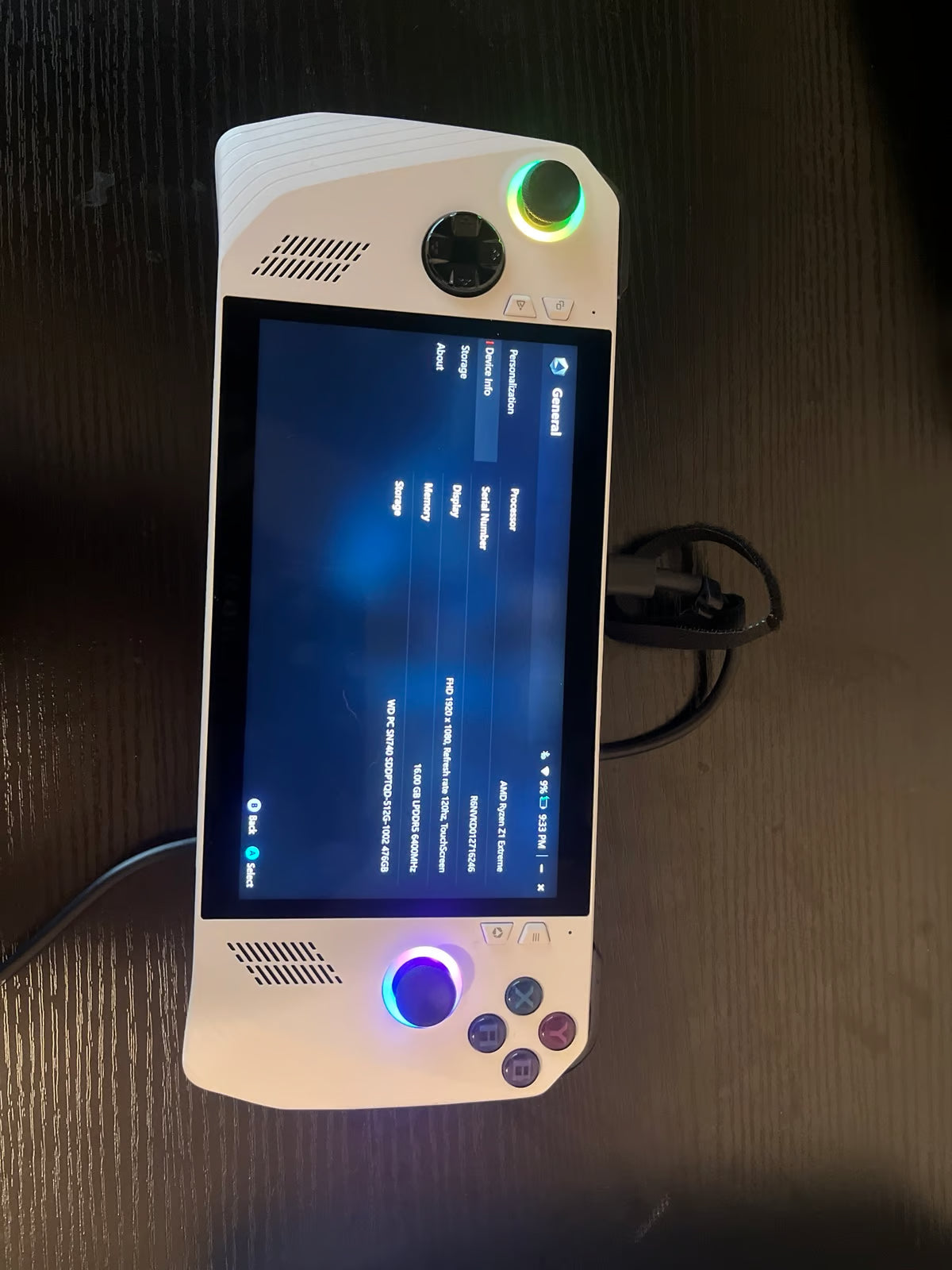 ASUS rog ally z1 extreme 9J95