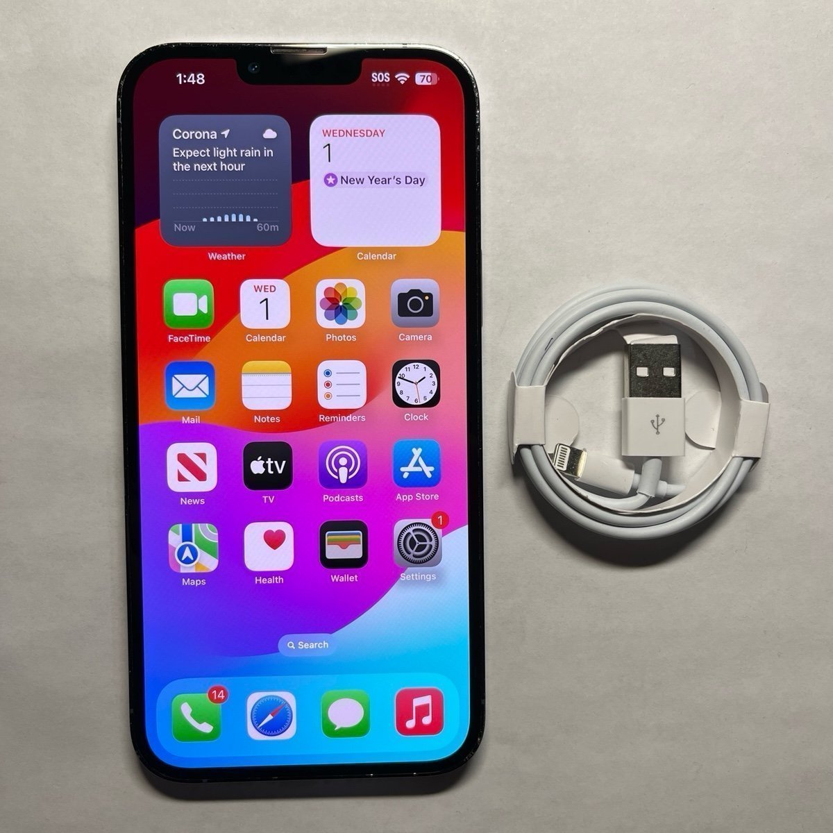 Apple IPhone 13 Pro Max 256GB Unlocked ~ Battery Health 100% 8Y72