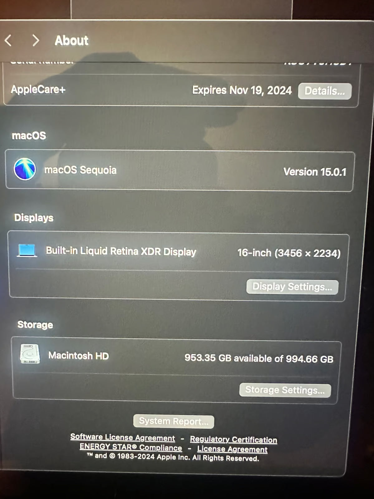 Apple Macbook Pro 16in.  M1 Max 3.2 GHz  1TB SSD 9V77