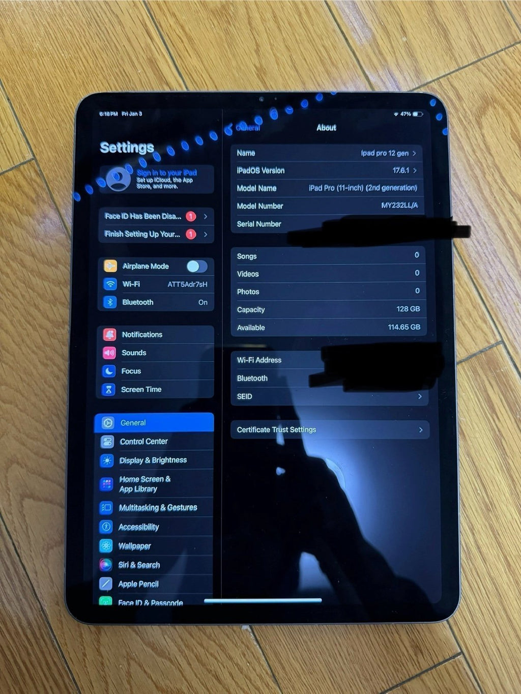 iPad Pro 2nd gen 11 inch 5E76