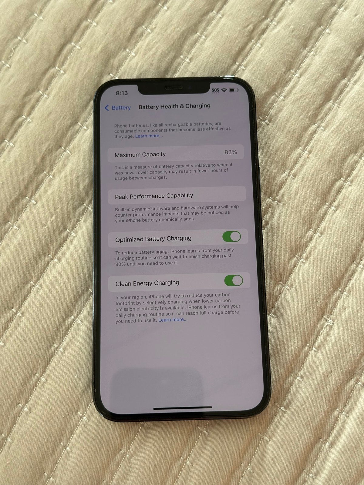 Apple iPhone 12 Pro Max 256 GB in Pacific Blue 8X21