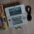 RARE New Nintendo 3DS W/ Animal Crossing No. 68 Plates W/ 32GB, Charger & Games
