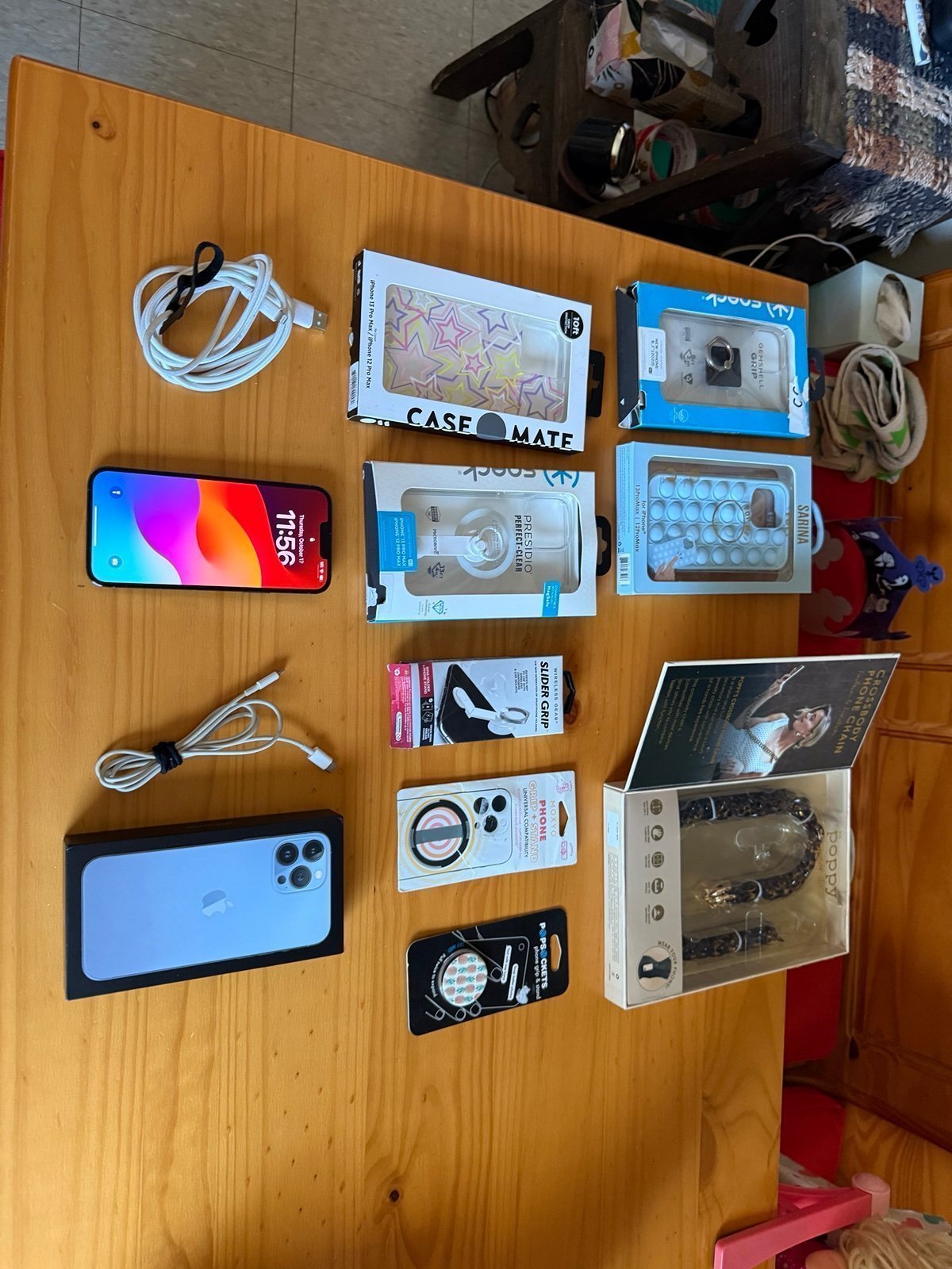 iPhone 13 Pro Max unlocked with cases and accessories 2U63