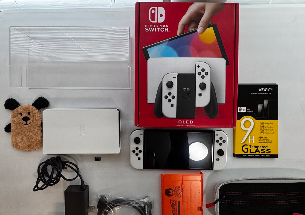 Nintendo Switch oled bundle lot set with 3 games and more 2A88