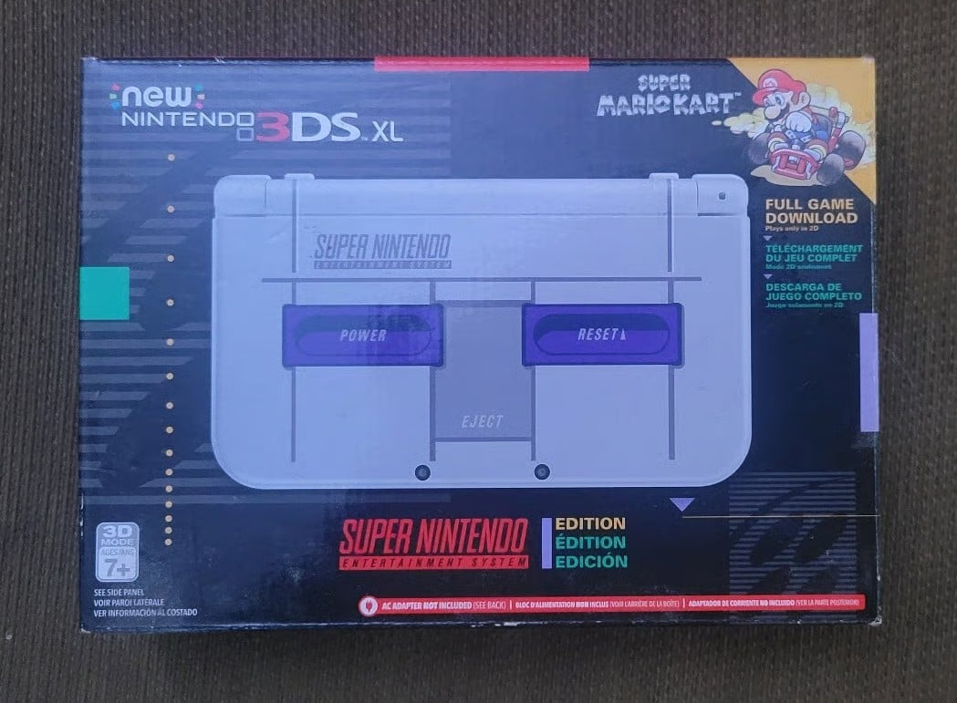 Nintendo 3DS XL SNES Edition RARE