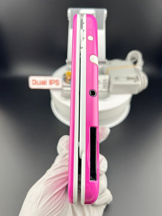 Dual IPS/ New 3DS XL Pink w 128GB SD Card/Near Mint/ 1312/ US Seller