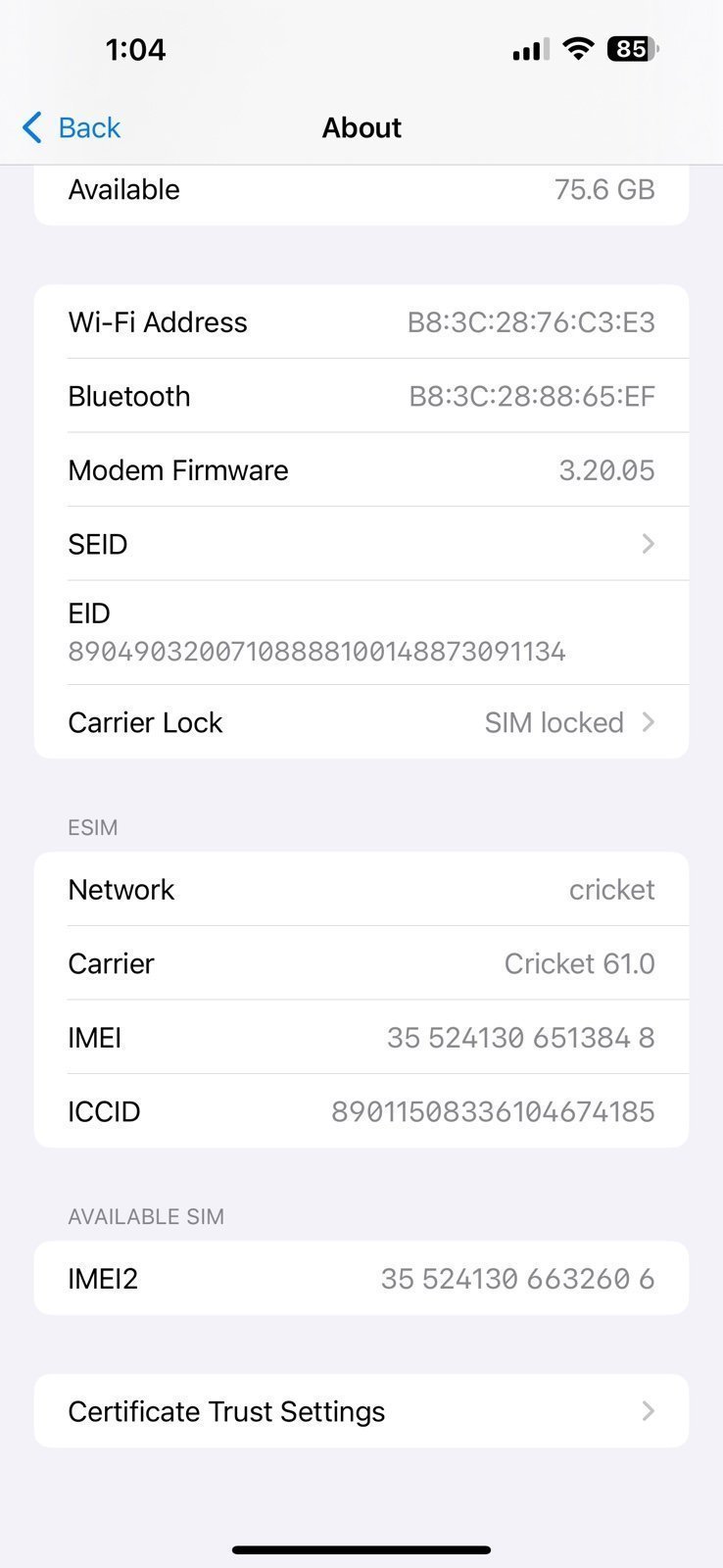 iPhone 14 Pro Max 128GB 2U73