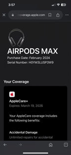 Apple AirPods Max with Smart Case in Space Gray 2A37