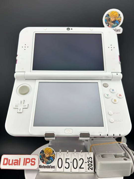 Dual IPS/ New 3DS XL Pink w 128GB SD Card/Near Mint/ 1312/ US Seller