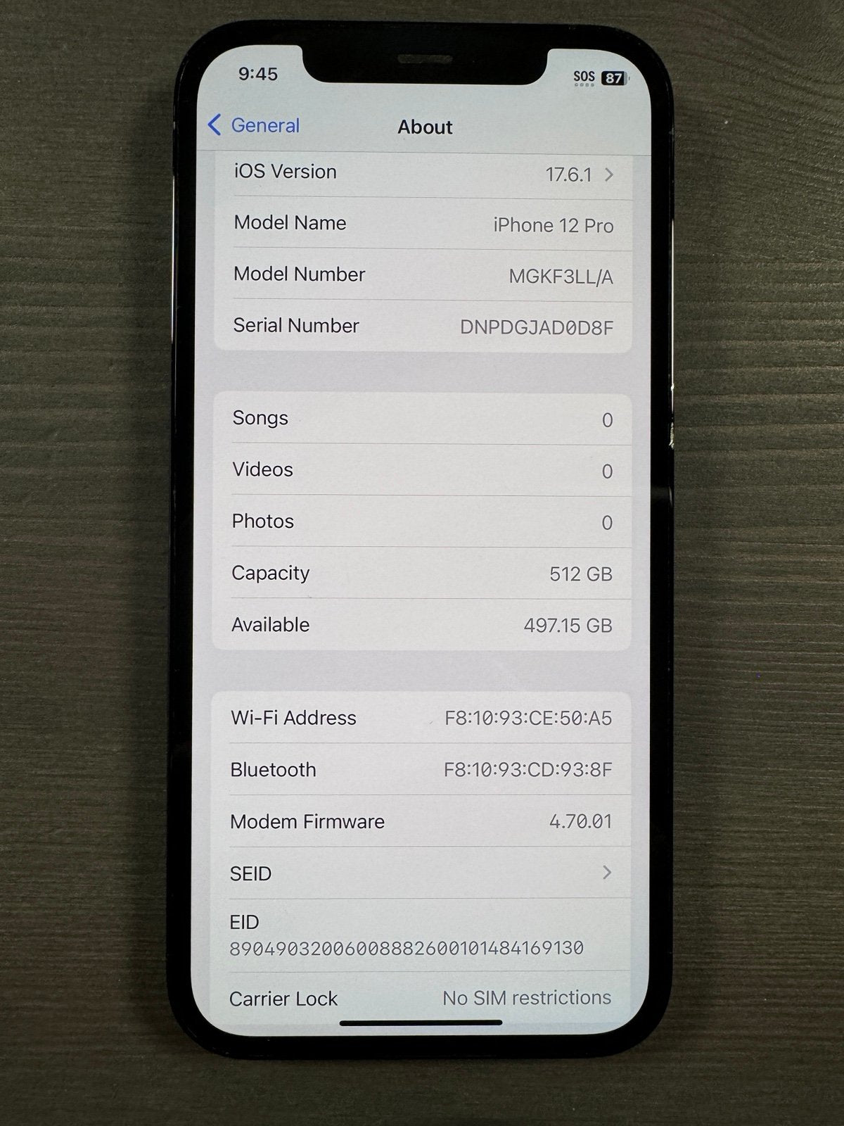 iPhone 12 Pro 512 GB Phone Unlocked 1F56