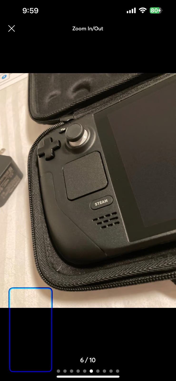 Steam deck 512gb also included 512gb SD card Case and original packing 6A81