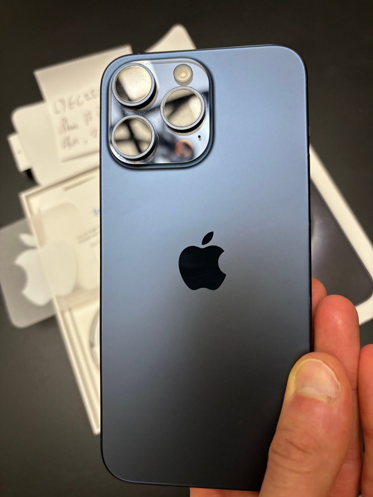 Apple iPhone 15 Pro Max Blue 256GB 100% Battery 1Z88