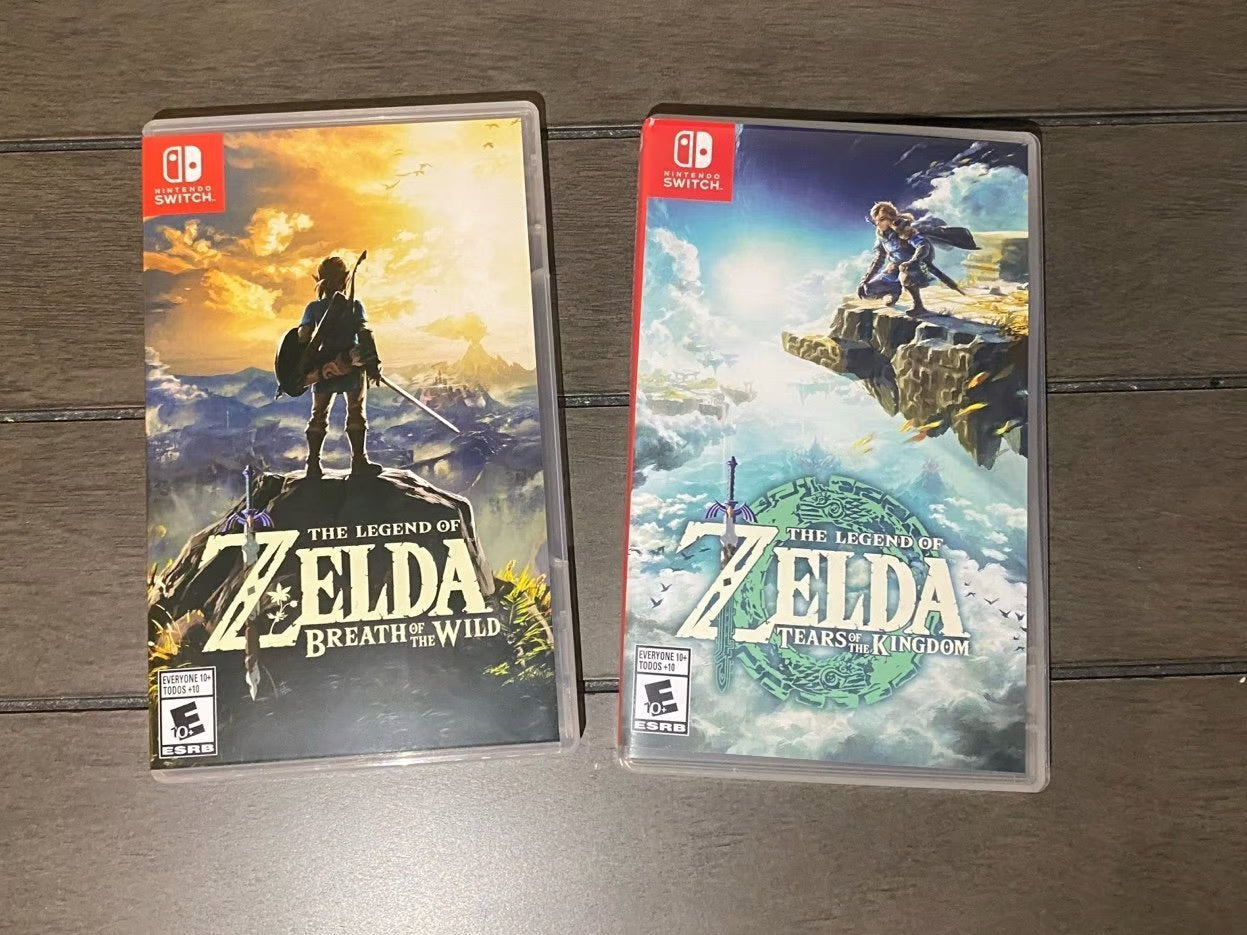 OLED Nintendo Switch - Legend of Zelda: Tears of the Kingdom Edition + 2 GAMES 2W58