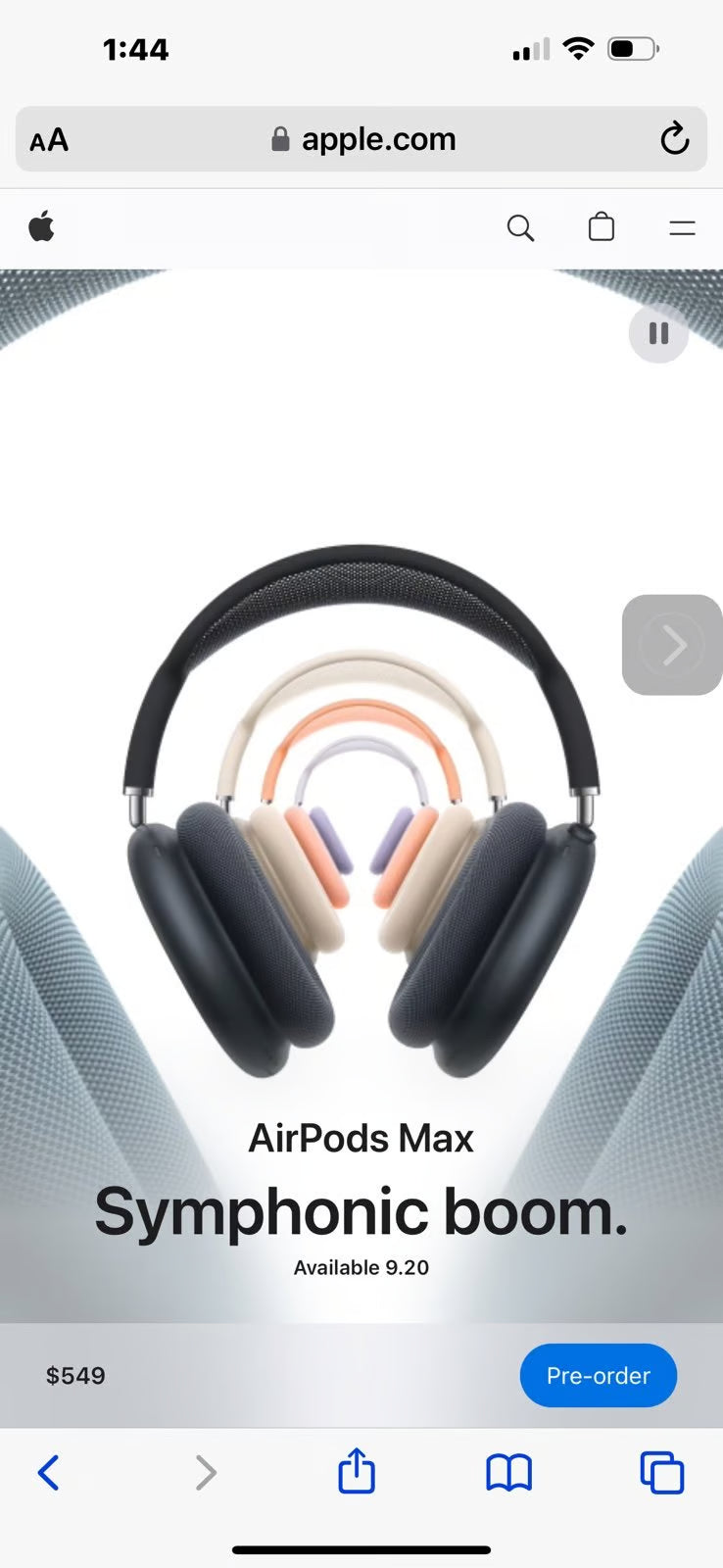 Apple AirPods Max with Smart Case 5U69